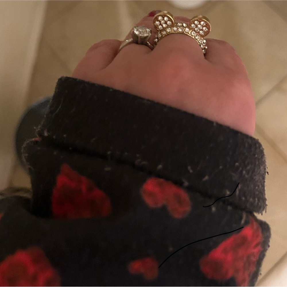 Elegant Gold and Silver Minnie Mouse Ring